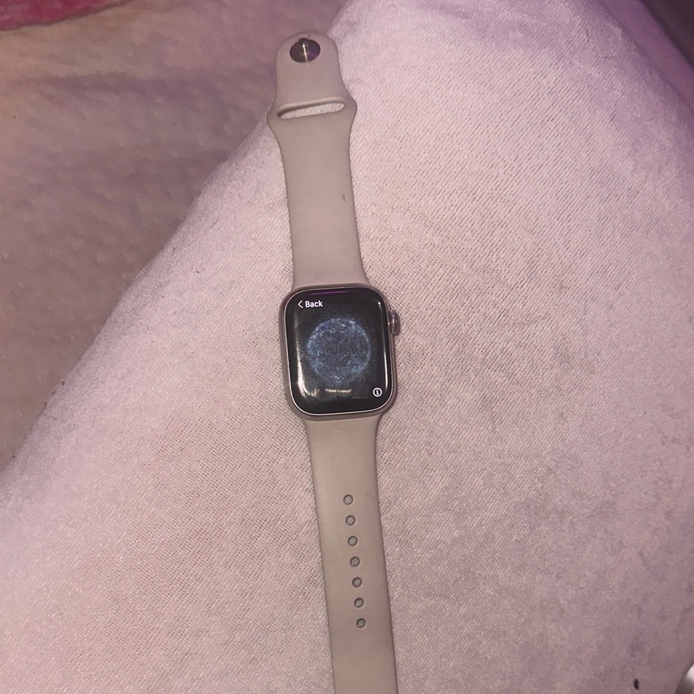 Apple Smartwatch with Beige Band